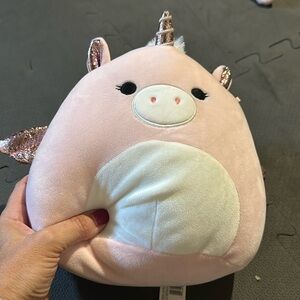 10” Pink/White Unicorn Squishmallow